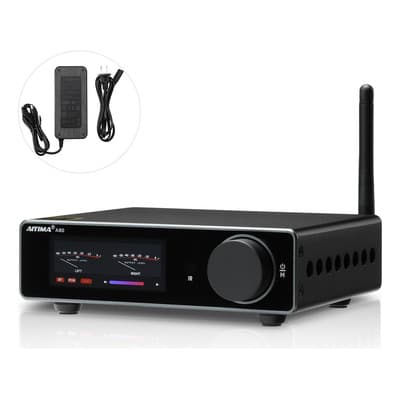 Aiyima A80tpa3255 Pffb Bluetooth Dac Stereo Power Amplifier Color Black Potencia de salida RMS 600 W