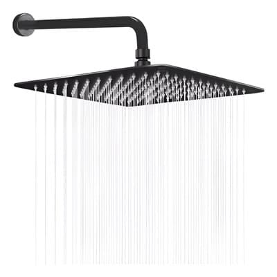 Regadera Cuadrada Tipo Lluvia 20x20 + Tubo 30+chapeton Negro - $219.00 en Mercado Libre | PrecioMX