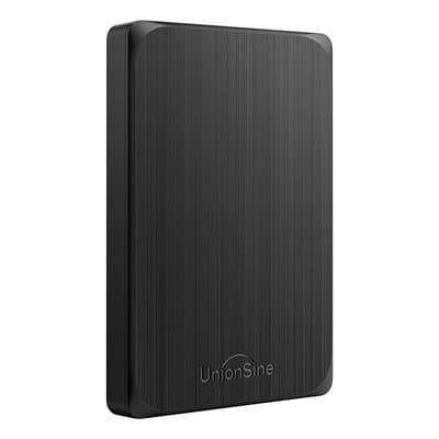 Disco Duro Externo Portátil UnionSine 1TB USB 3.0 para PS4 Xbox y PC Negro