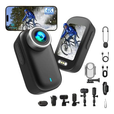 Anbolm 4k Cámara De Acción Mini Cámara Corporal Impermeable Deportiva Wifi Cámara Vídeo,battery 1000mah,mini Cámara De... Negro - $1,368.58 en Mercado Libre | PrecioMX