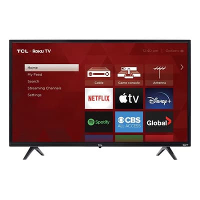 Smart TV de 32" TCL 3-Series 32S331 con pantalla LED HD - Excelente (Reacondicionado)