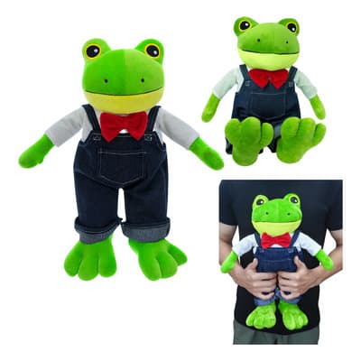 Peluche Rana Rene 35cm Ranita Con Overol,,rana,peluche Para Bebe Verde - $97.00 en Mercado Libre | PrecioMX