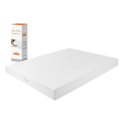 Colchon King Size Memory Foam 200x190 cm Espuma Ergonómico Firme Soporta 240 kg Caja Blick Color Blanco