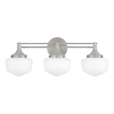 Lámpara de Tocador Lutema 3 Luces 60W Plateado para Pared Baño