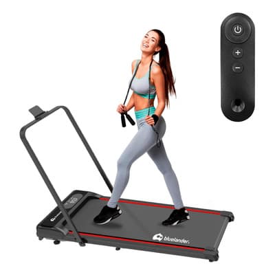 Caminadora Electrica Plegable Walking Pad Con Asa Y Control Negro 2.5 Hp
