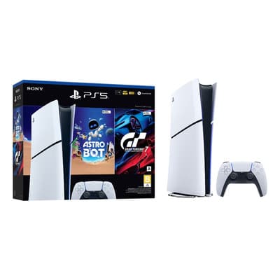 Bundle Playstation Digital Con Astrobot + Gran Turismo 7 Blanco 1 Tb