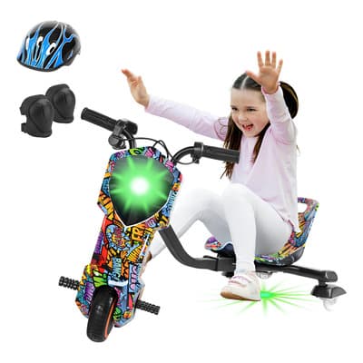 Triciclo Eléctrico Para Niños Montable Bluetooth Giro De 360 Con Luz Led Y Musica Honey Whale Mz-008 Multicolor - $2,999.00 en Mercado Libre | PrecioMX