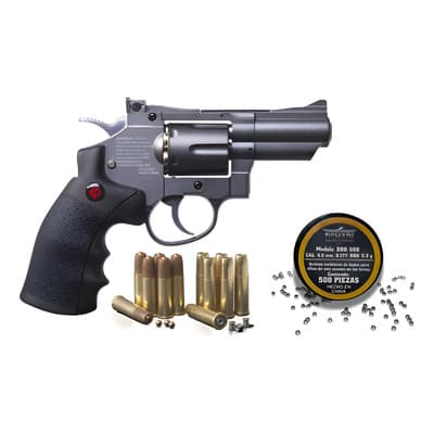 Pistola Deportiva Crosman Co2 Balin Diabolo Snr357 4.5mm Negro 45 Mm