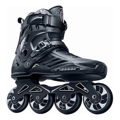 Patines en Línea Profesionales Fitnees Freeskate Color Negro Talla de los Patines 25.5cm