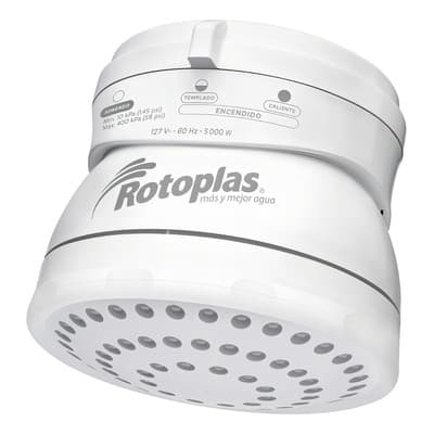 Regadera Eléctrica Rotoplas 5000 W (310841) Color Blanco 5 Kw - $425.00 en Mercado Libre | PrecioMX