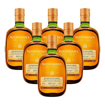 Buchanan's Master Blended Scotch Escocés 750 Ml 6 Piezas