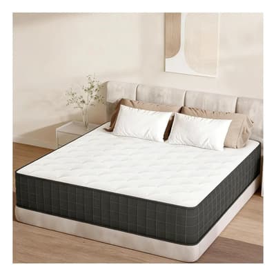 Colchon King Size Memory Foam Resorte Ortopédico Premium Nuevo Con Resortes Independientes Y Caja Estable, Espuma Ortopédica, Super Transpirable, Sin Calor Y Confort Superior Todo El Año