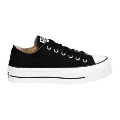 Tenis Converse All Star Chuck Taylor Plataforma Mujer Negro/blanco/blanco 26 Mx