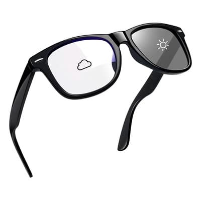Lentes Fotocromáticos Joopin Filtro Luz Azul Protección Uv400 Negros Negro Brillante - $268.86 en Mercado Libre | PrecioMX