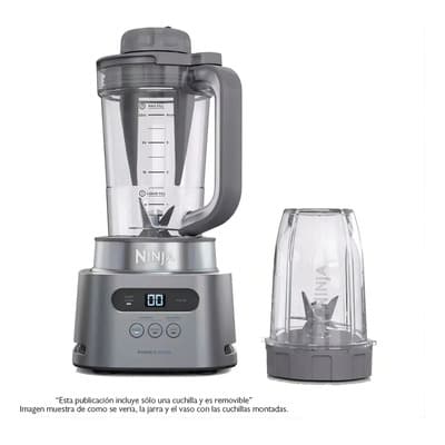 Licuadora Ninja Twisti Duo Ss150 De Alta Velocidad, 34 Fl Oz, Plateada