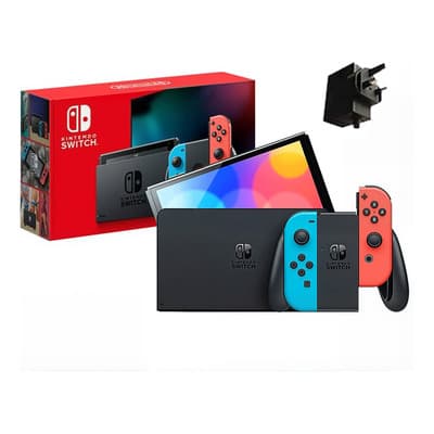 Consola Nintendo Switch Modelo Oled Con Joy-con Hk Rojo Azul