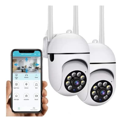 Yutucam Cámara De Seguridad Wifi 2pcs Hd 1080p Ptz Foco 360° Alarma 2 Piezas Con Resolución 2mp Camara Vigilancia Visión Nocturna Incluida Audio Bidireccional Color Blanco