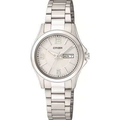 Reloj Citizen 60683 Eq0591-56a Quartz Mujer *watchsalas* Color del fondo Plateado 60683