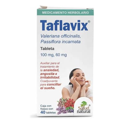Taflavix 40 Tabs Con Valeriana Y Pasiflora Sabor Sin Sabor - $99.99 en Mercado Libre | PrecioMX
