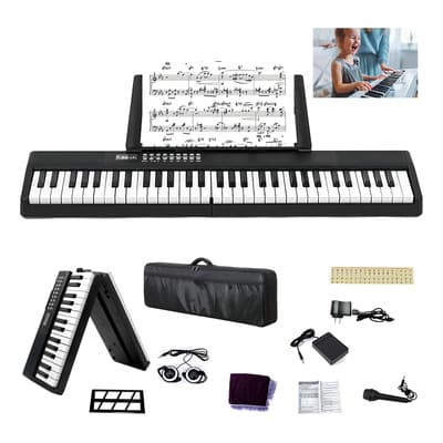 Teclado Musical Bluetooth Midi De 61 Teclas Piano Electrónico 200 Ritmos 80 Demo Songs Adecuado Para Regalos De... Negro - $1,303.71 en Mercado Libre | PrecioMX