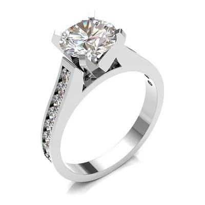 Anillo Compromiso Oro Solido 14k Zirconia Swarovski Color Blanco Talla 5.5 - $7,999.00 en Mercado Libre | PrecioMX
