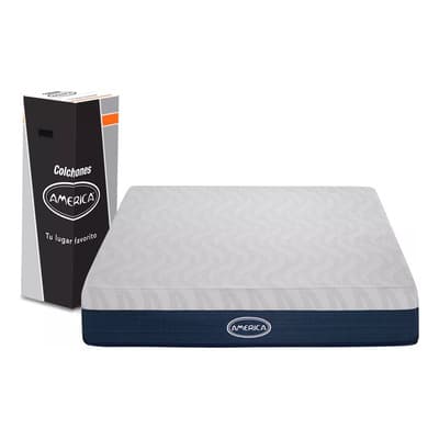 Colchón King Size America Memory ICE, Memory Foam, Hipoalergénico, Soporte Ortopédico, Confort Medio