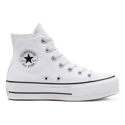 Tenis Converse Chuck Taylor All Star Estilo Urbano Mujer Blanco 26 Mx