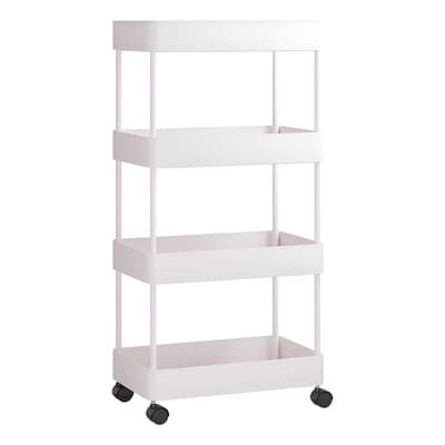 Carrito Auxiliar Plástico Blanco 4 Niveles Con Ruedas Organización Casa - $220.00 en Mercado Libre | PrecioMX