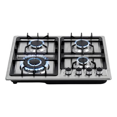 Parrilla De Gas Empotrable 4 Quemadores | Malmo 4 | Fline Color Plateado