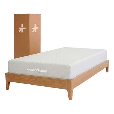 Colchón Individual Memory Foam 190 X 18 X 100cm Espuma Ergonómico Firme Ortopédico Selectshop Color Blanco