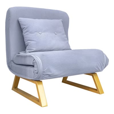 Sofá Cama Multifuncional 90º De Inclinación Brunéi Color Gris Diseño de la tela Big freshness