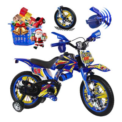 Bicicleta Infantil Moto Para Niños Con Ruedas Y Canastas R20