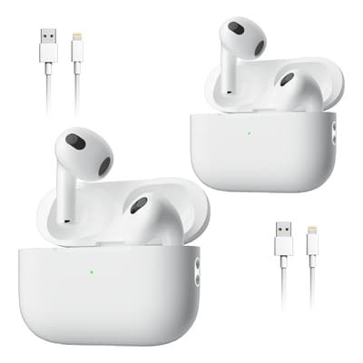 2 PCS Audífonos Bluetooth Compatible iPhone Xiaomi Android Blanco - $217.37 en Mercado Libre | PrecioMX