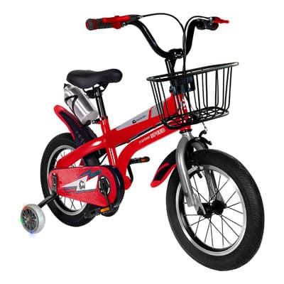 Bicicleta Infantil Bicicleta Para Niño Rodada 16 Con Ruedas Auxiliares Color Rojo