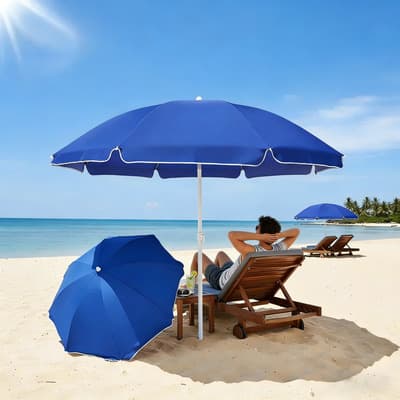 Sombrilla De Playa Jardín, Sombrilla De Playa Portátil, Sombrilla De Mesa De Jardín, Cubierta, Patio, Exterior, Camping,... Liso Azul Oscuro - $258.98 en Mercado Libre | PrecioMX