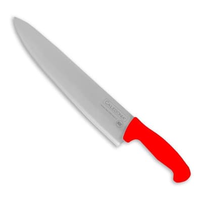 Cuchillo Chef 12 Pulgadas Profesional Caledonia Cache12r Color Rojo