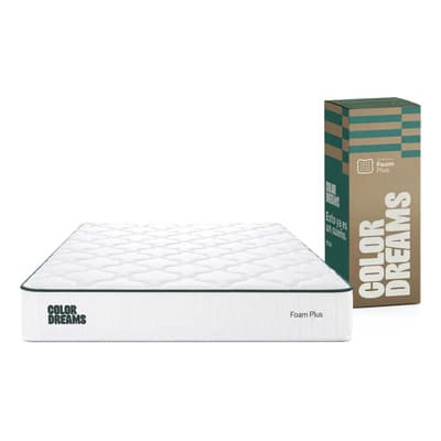 Colchón Matrimonial Color Dreams Plus Foam 23 Cm | Memory Foam Con Gel | Firmeza Media | Hipoalergénico Y Antiácaros | Transpirable | 135x190 Cm | Colchones En Caja