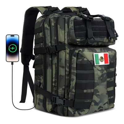 45 L Mochila Táctica Mmilitar Exteriores Camping Impermeable Color Camuflaje Ligero Diseño De La Tela Rayas - $293.58 en Mercado Libre | PrecioMX
