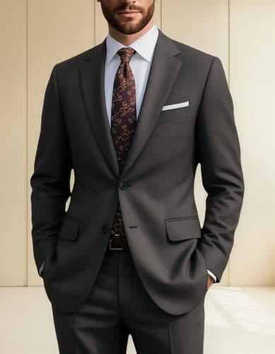 Traje De Hombre De Alta Calidad, Corte Slim Fit Tres Piezas