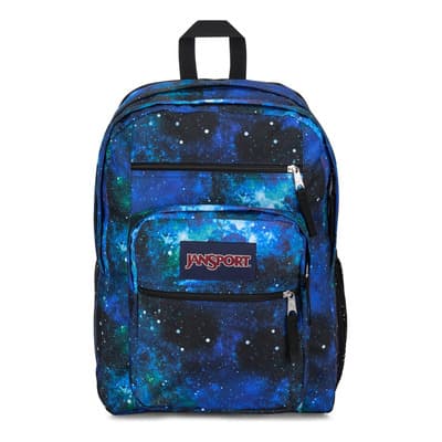 Mochila Big Student Jansport Print Color Cyberspace Galaxy Diseño de la tela Liso