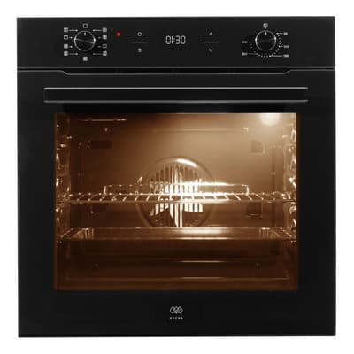Horno Eléctrico Empotrable Con Freidora De Aire 60cm Hel75f Negro