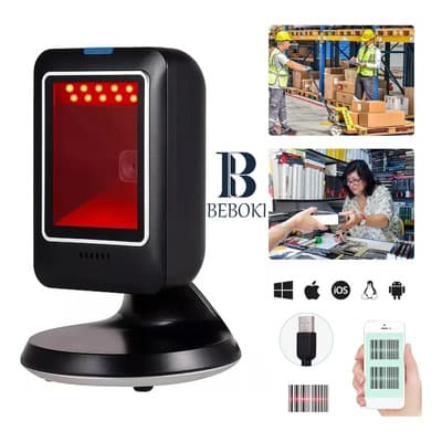 Beboki Lector Código De Barras Omnidireccional Escáner 2d Qr 1d Usb Escritorio Manos Libres Sensor Digital Cmos Alta... Negro - $749.81 en Mercado Libre | PrecioMX