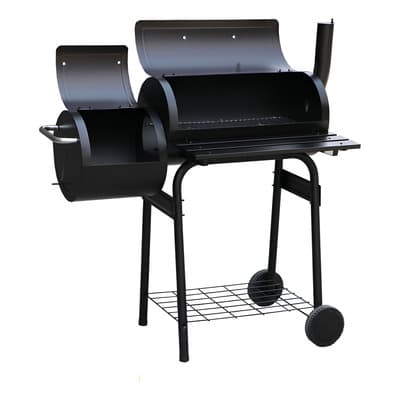 Avera Asador De Carbón Con Ahumador Lateral Achum01