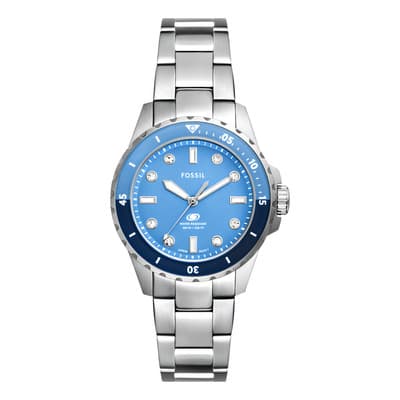 Reloj Mujer Fossil Fossil Blue Es5353 De Acero Plateado Azul