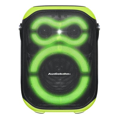 Bocina Recargable 5puLG Con Luz Rgb 100w Audiobahn Etron Negro