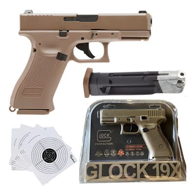 Umarex Glock 19x Coyote Co2 Bbs 4.5mm Blowback Xchws C Arena 4.5 Mm