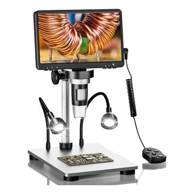 Microscopio Digital Lcd 7 In Con Aumento 1200x 1080hd 32gb Sd Tarjeta De Memoria,zurevalo Negro - $1,217.91 en Mercado Libre | PrecioMX