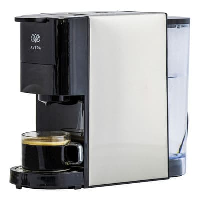 AVERA Cafetera MultiCapsulas 3 en 1 Compatible con Nespresso, Dolce Gusto y Cafe Molido, (Una Cafetera todo en uno) Prepara tu Expresso y Latte, en la Oficina o en tu hogar, 1450W, Capacidad 800ml