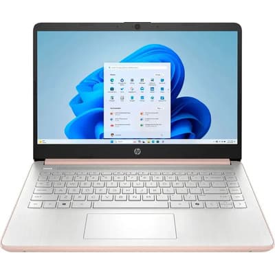 Notebook Hp 14-dq6015dx 14 Hd 128gb /4gb Ram Intel N150 W11 - Pale Rose Gold