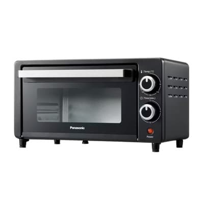 Horno Tostador Eléctrico Panasonic, Compacto (9l), Modelo Nt-h900 Color Negro, Calentamiento Inferior Y Superior Con Rango De 70°c-230°c De 1000w Y Temporizador De 15 Minutos, Cuenta Con Accesorios